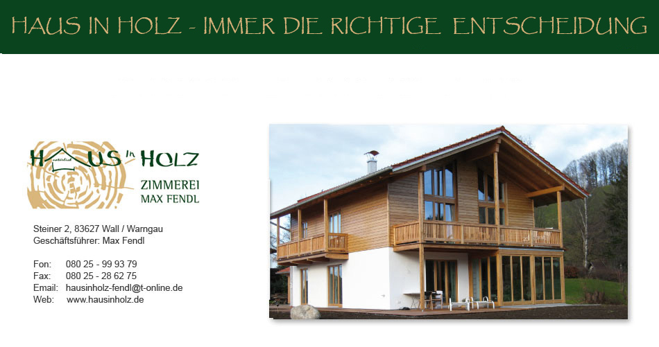 Haus in Holz